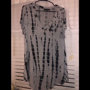Gray snakeskin knit top/dress